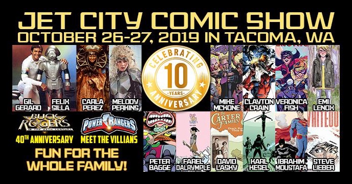 Jet City Comic Show 2019, from October 26th to 27th