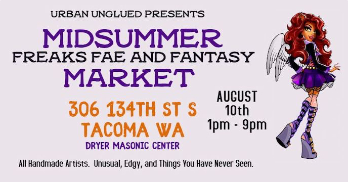 Midsummer Freaks Fae and Fantasy Market 2019, August 10th from 1pm to 9pm